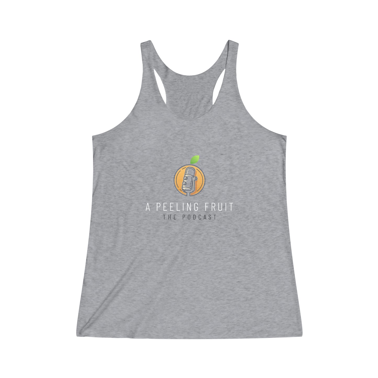 A Peeling Fruit Women's Tri-Blend Racerback Tank