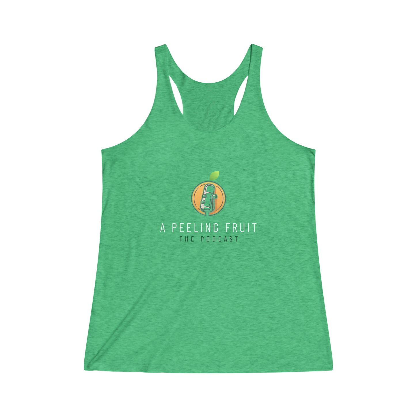 A Peeling Fruit Women's Tri-Blend Racerback Tank