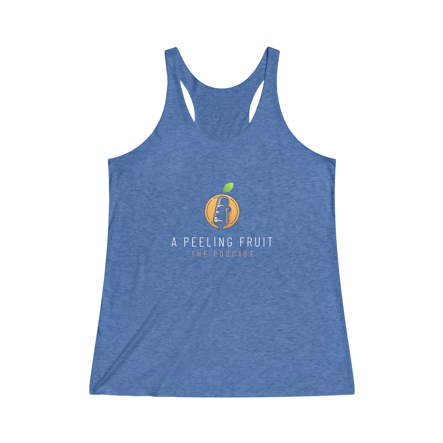 A Peeling Fruit Women's Tri-Blend Racerback Tank