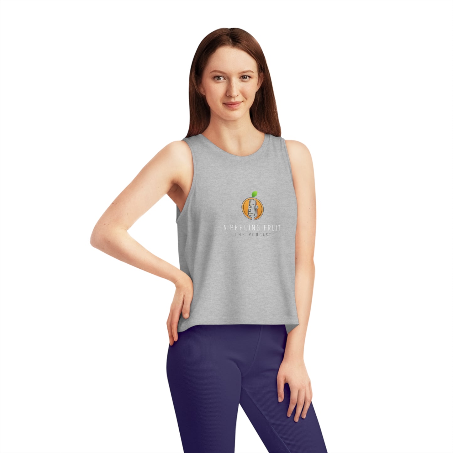 A Peeling Fruit Podcast Women's Dancer Cropped Tank Top