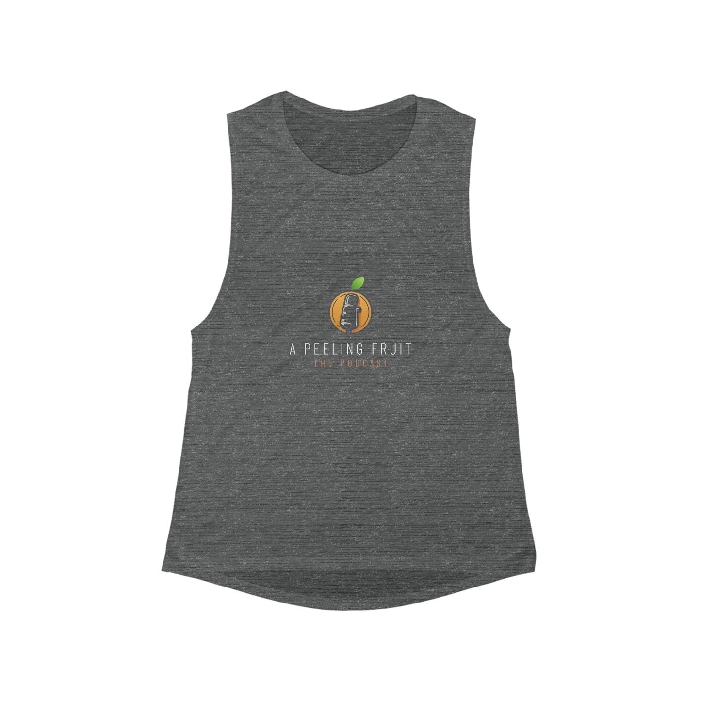 A Peeling Fruit Podcast Women's Flowy Scoop Muscle Tank
