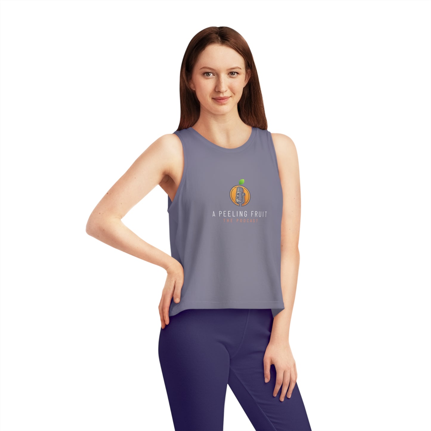 A Peeling Fruit Podcast Women's Dancer Cropped Tank Top