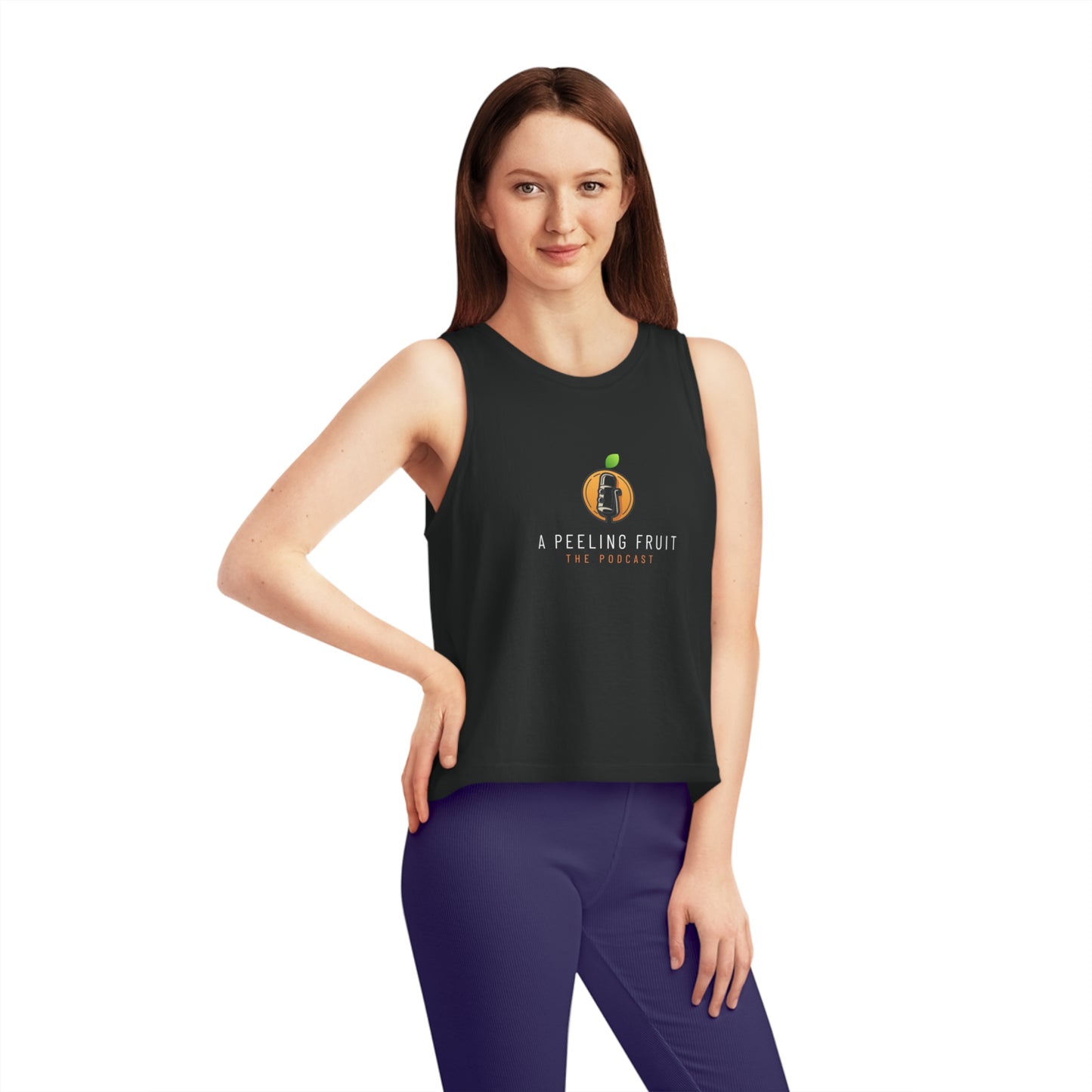 A Peeling Fruit Podcast Women's Dancer Cropped Tank Top
