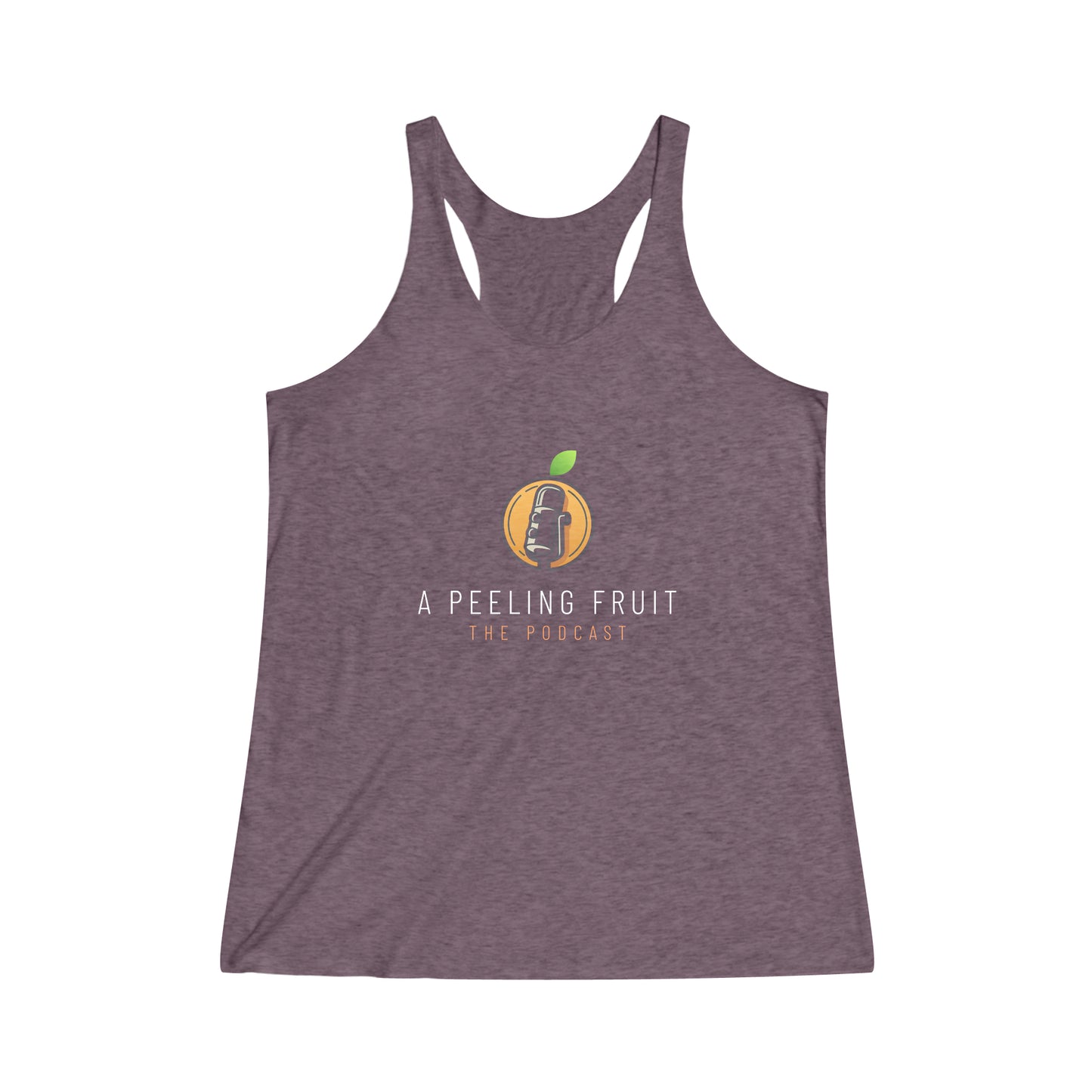 A Peeling Fruit Women's Tri-Blend Racerback Tank