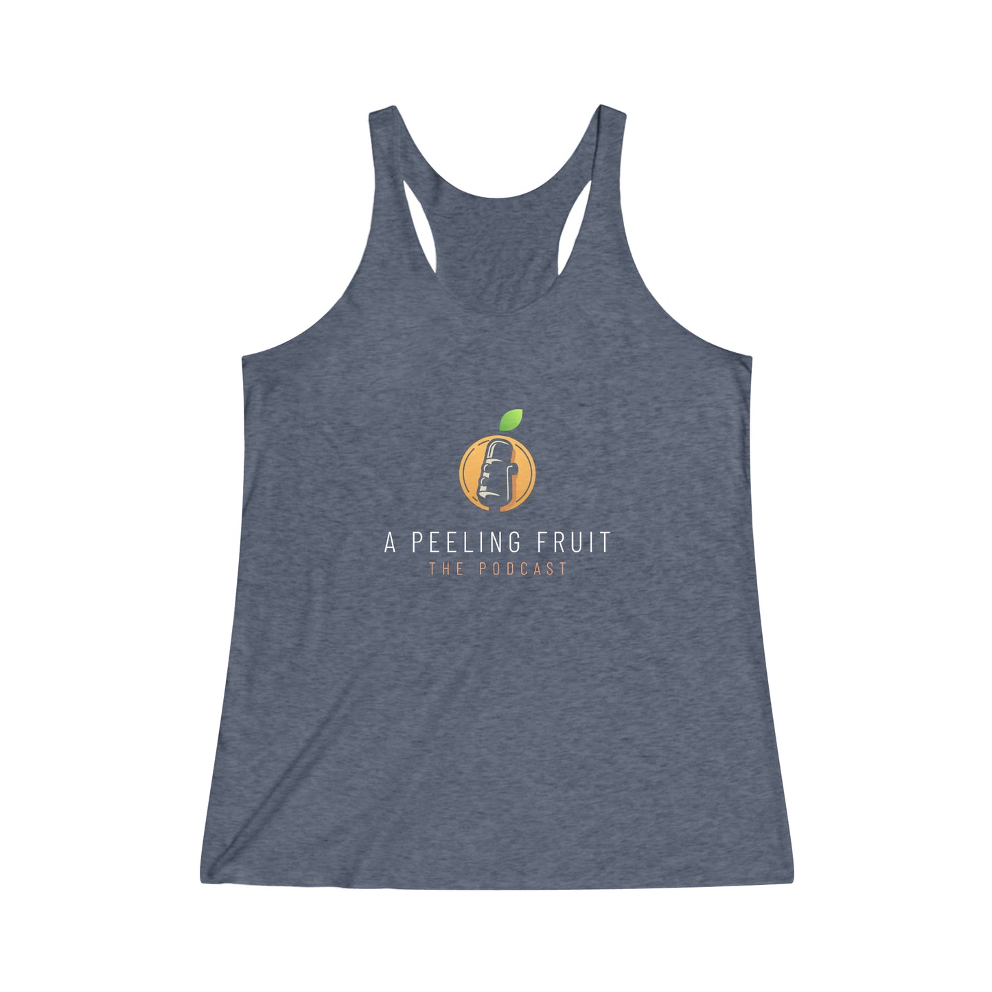A Peeling Fruit Women's Tri-Blend Racerback Tank