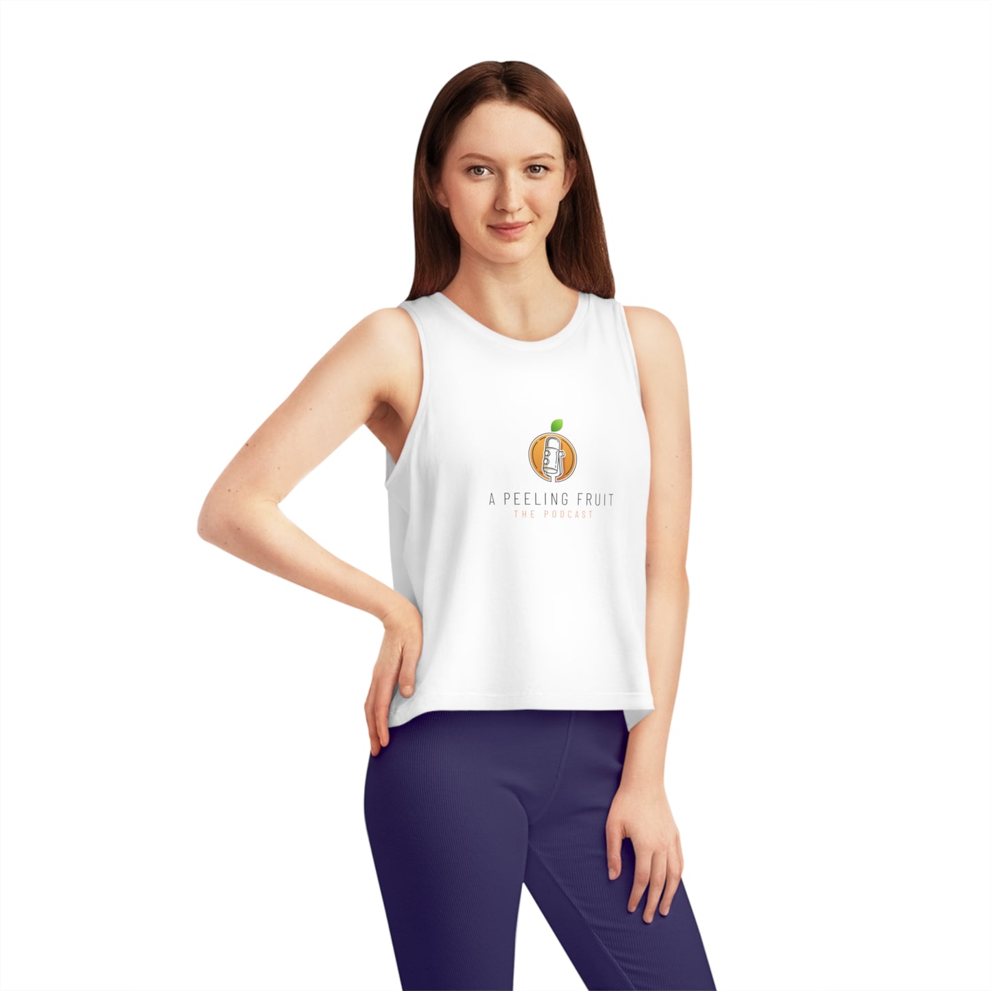 A Peeling Fruit Podcast Women's Dancer Cropped Tank Top