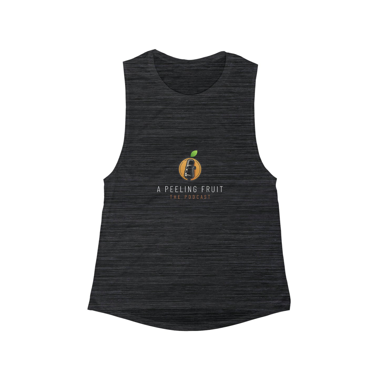 A Peeling Fruit Podcast Women's Flowy Scoop Muscle Tank