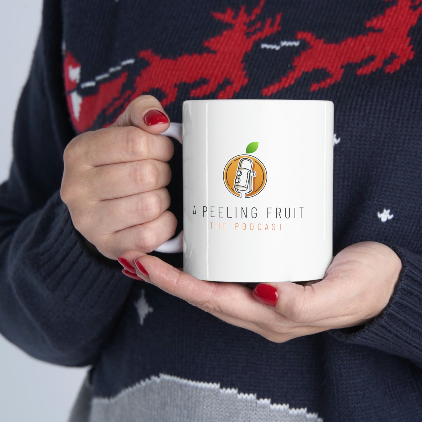 A Peeling Fruit Podcast Ceramic Mug 11oz