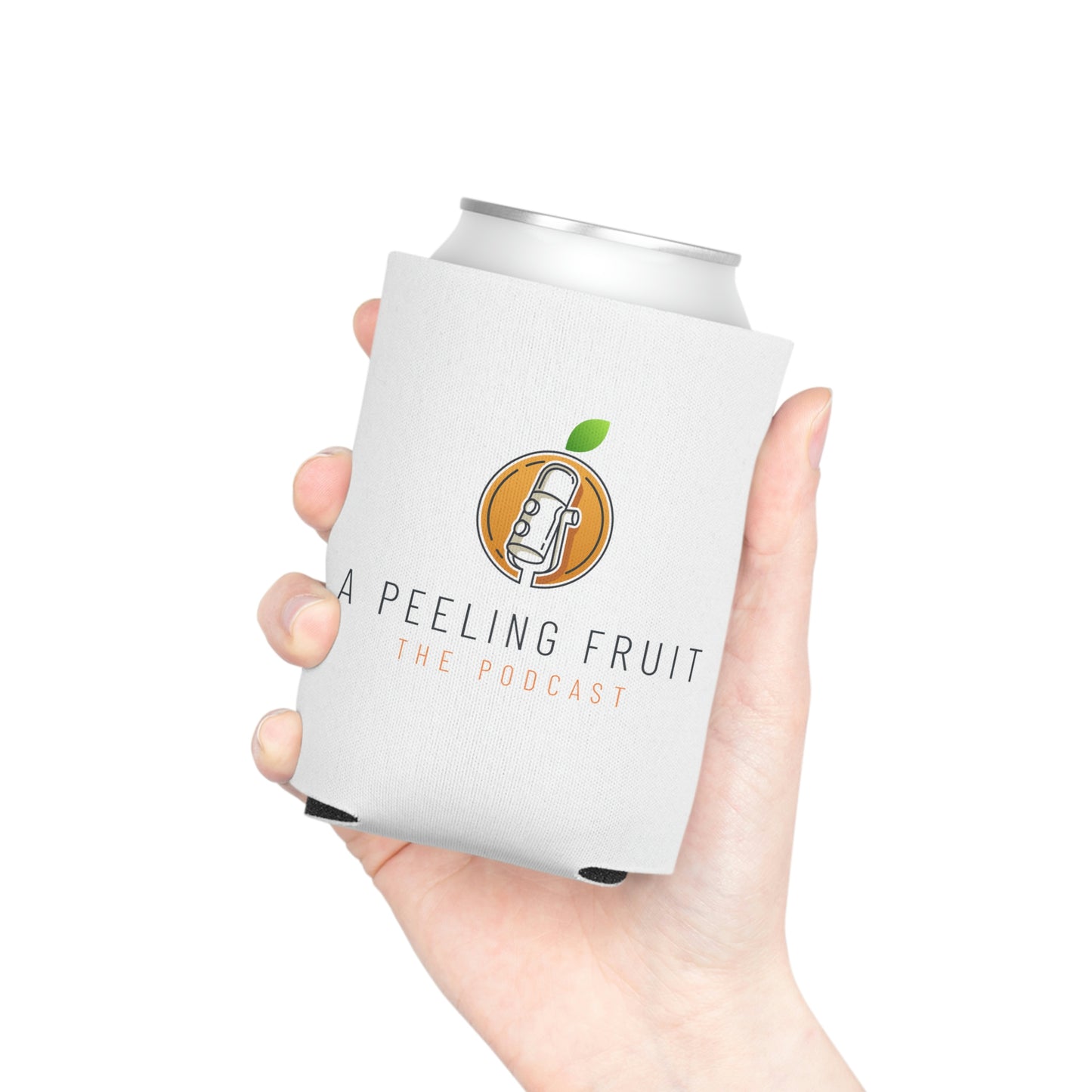 A Peeling Fruit Podcast Can Koozie