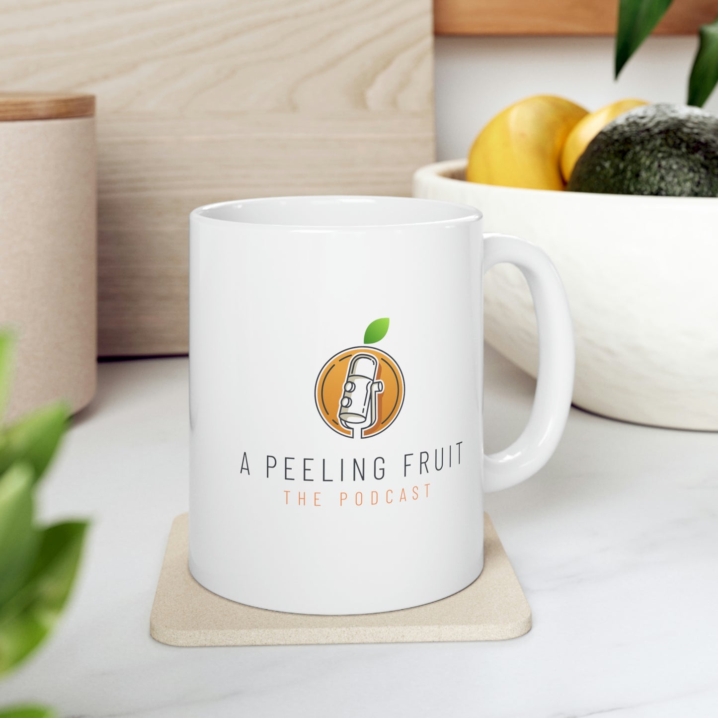 A Peeling Fruit Podcast Ceramic Mug 11oz