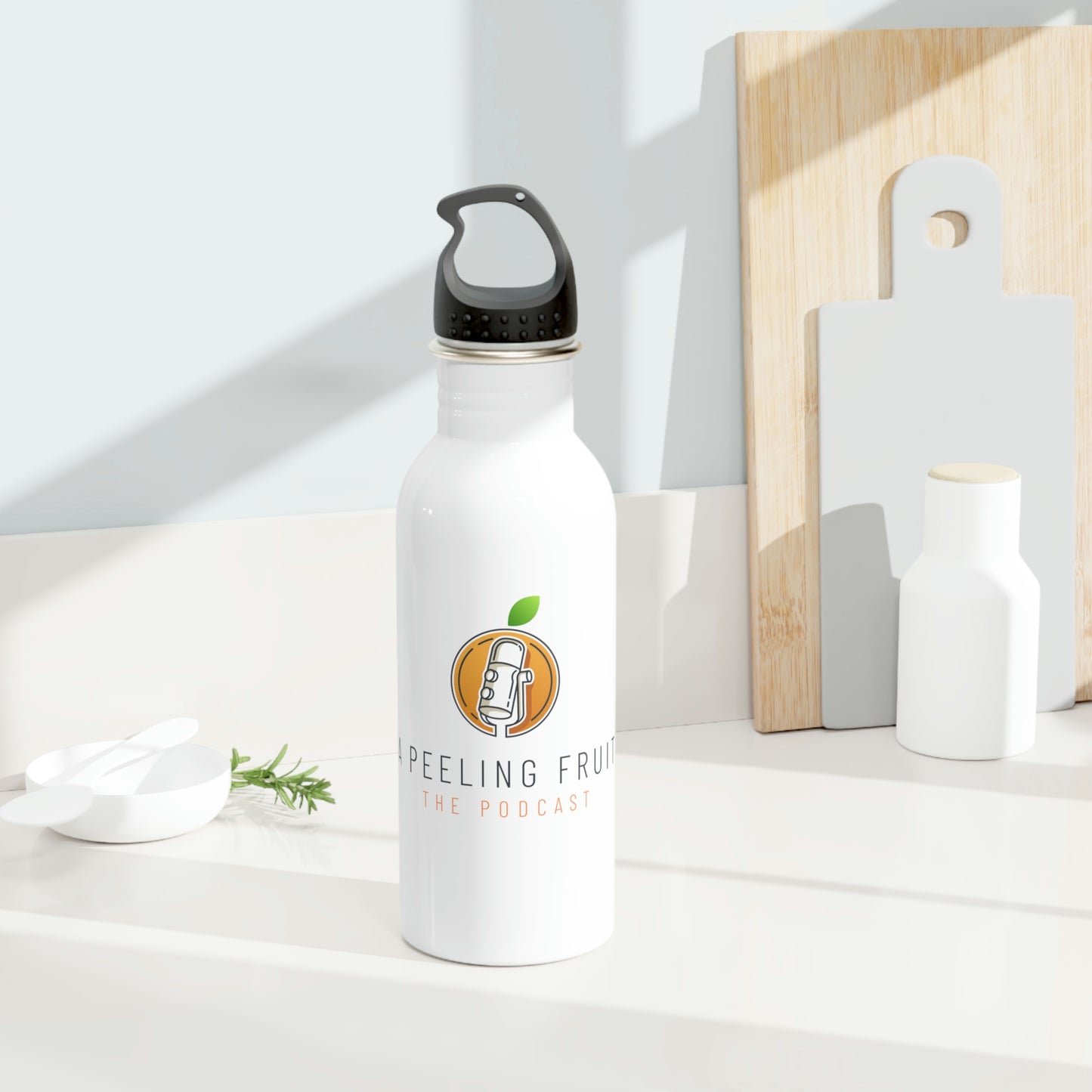 A Peeling Fruit Podcast 20 oz. Stainless Steel Water Bottle