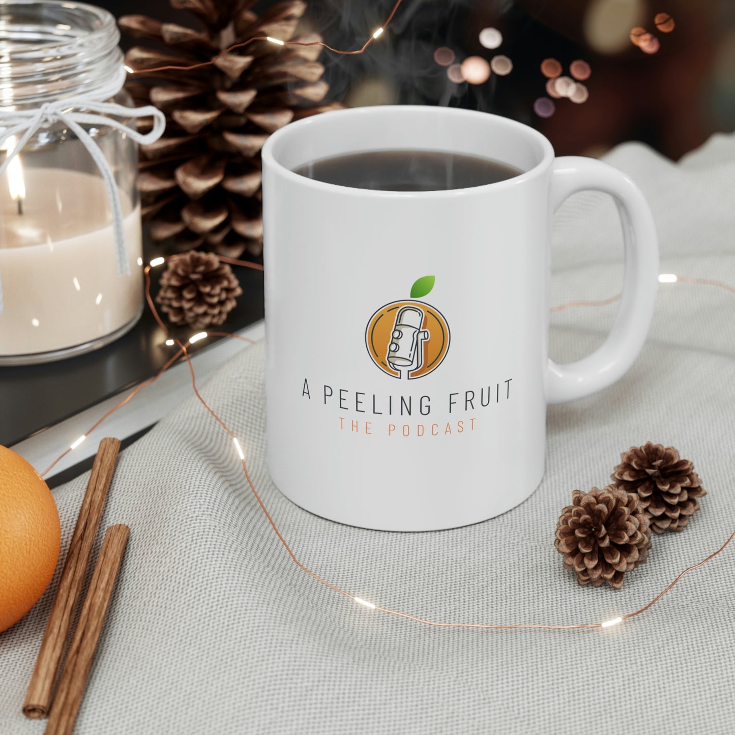 A Peeling Fruit Podcast Ceramic Mug 11oz