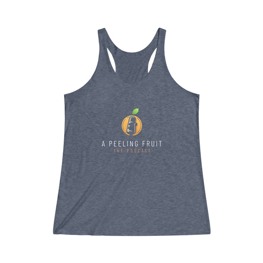 A Peeling Fruit Women's Tri-Blend Racerback Tank