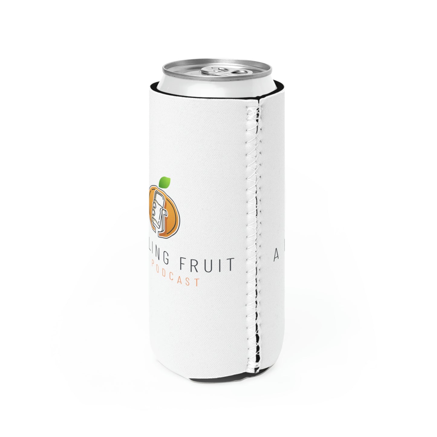 A Peeling Fruit Podcast Slim Can Cooler