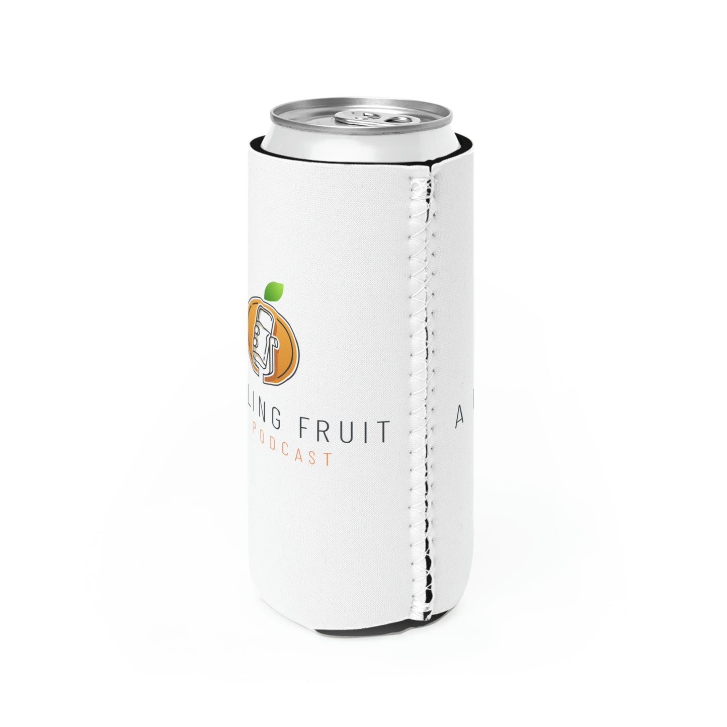 A Peeling Fruit Podcast Slim Can Cooler