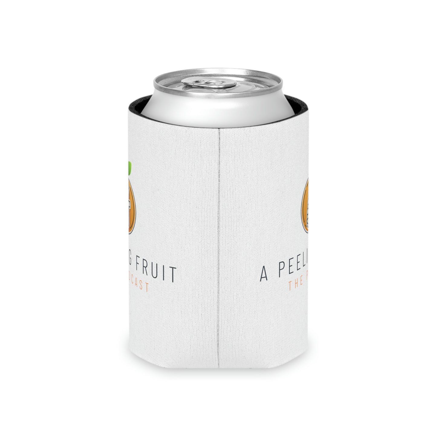 A Peeling Fruit Podcast Can Koozie