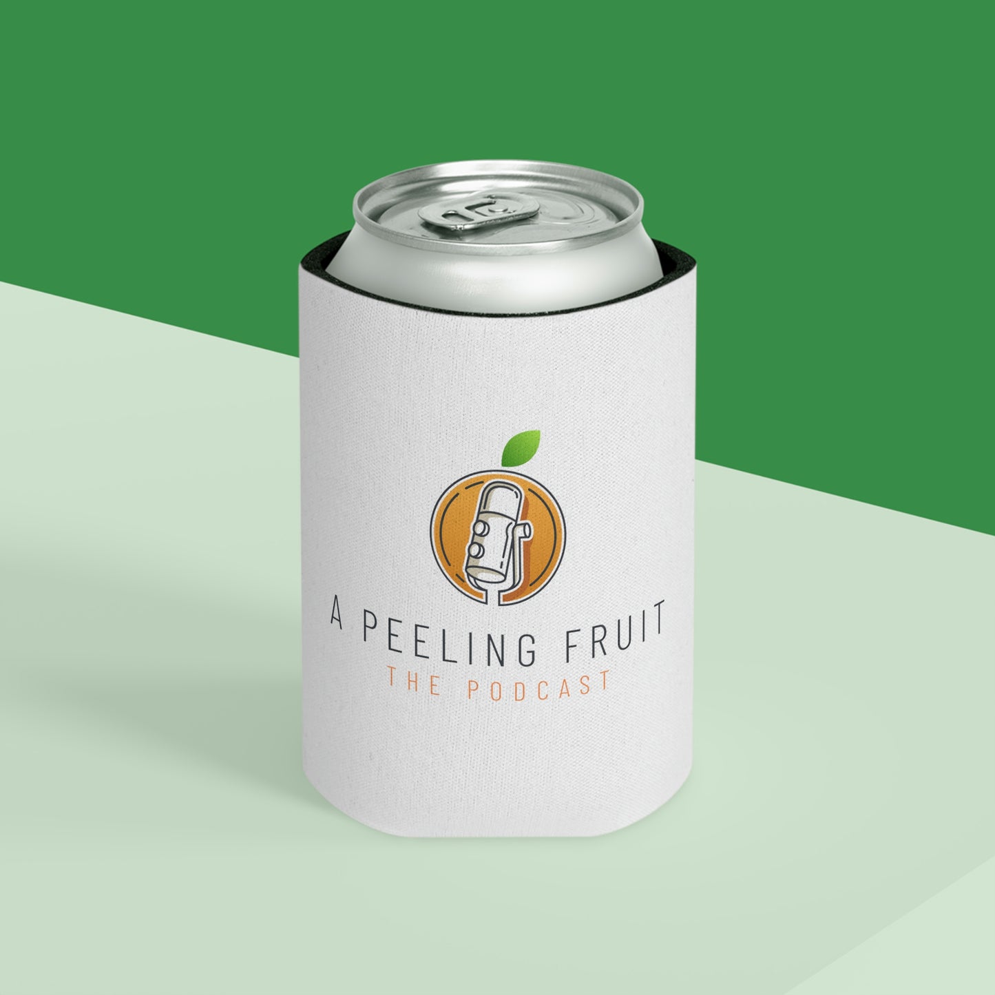 A Peeling Fruit Podcast Can Koozie